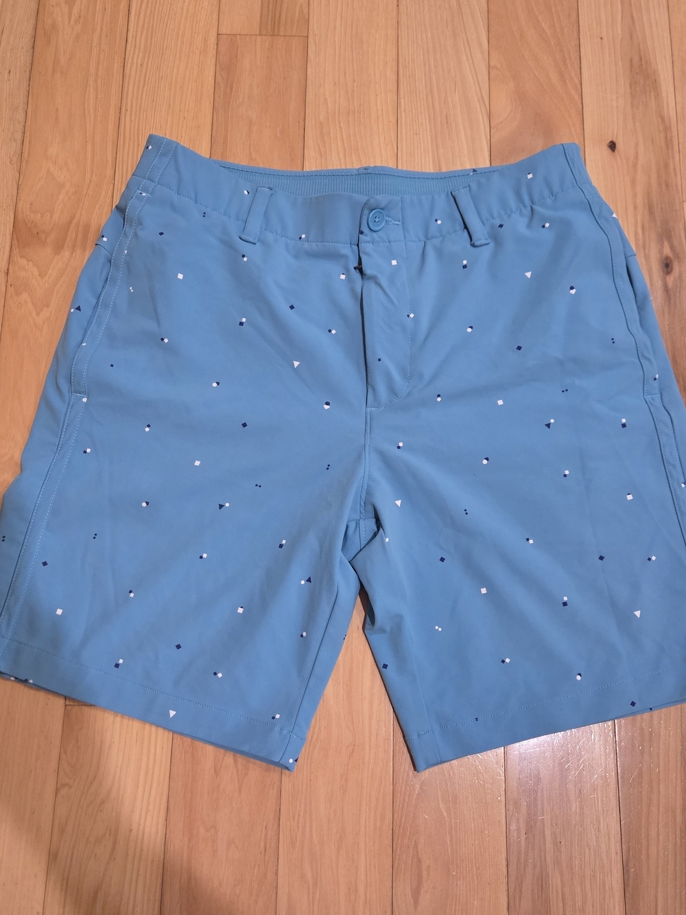 Under Armour Iso-Chill Printed Golf Shorts Blue Size 32